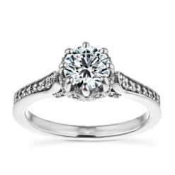 crown vintage engagement ring lab grown diamond webwhite 002