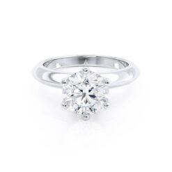 lily arkwright liliana moissanite and lab diamond 18k white gold engagement ring angle cc0ecca2 d5c4 4c58 b983 b7b6c34f42b3