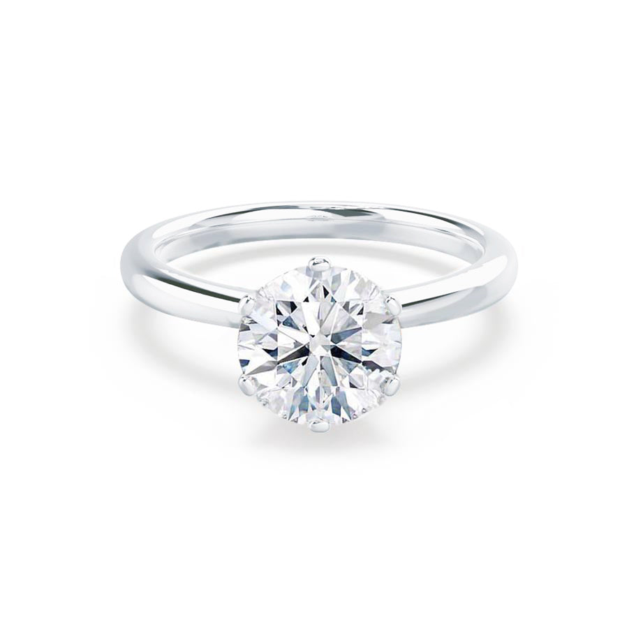 serenity round engagement ring white gold platinum lily arkwright image 1 135994db ca02 4cde 96bc 3c0cfee364e7
